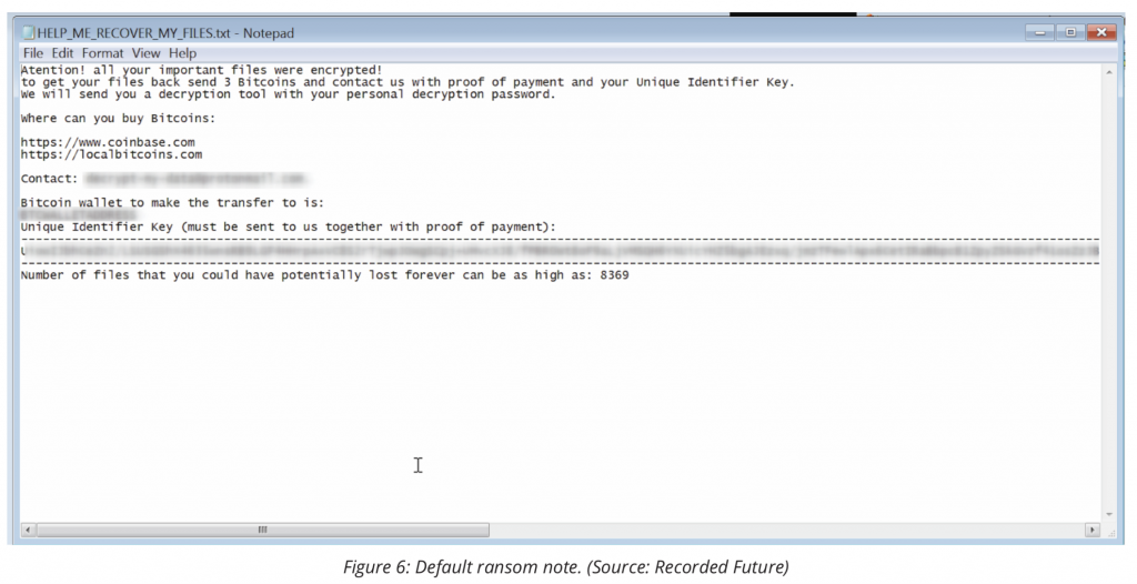 Thanos Ransomware Note